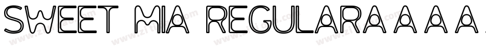 Sweet Mia Regular字体转换